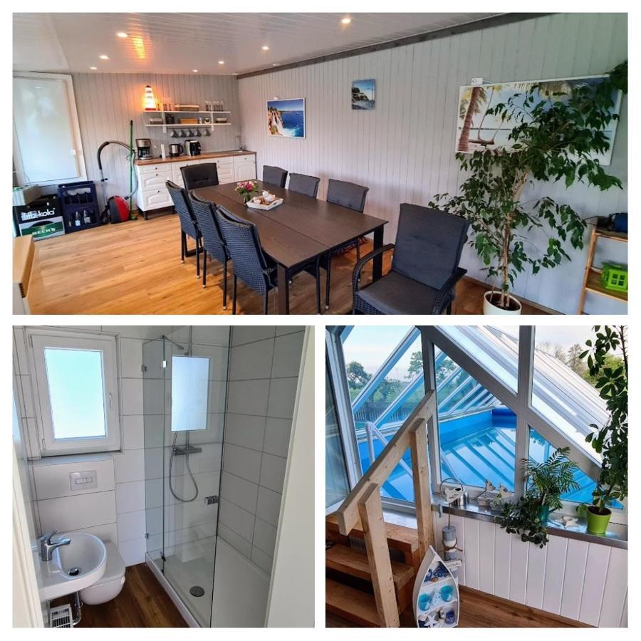 Ferienwohnung mit Pool Nordleda Exterior foto